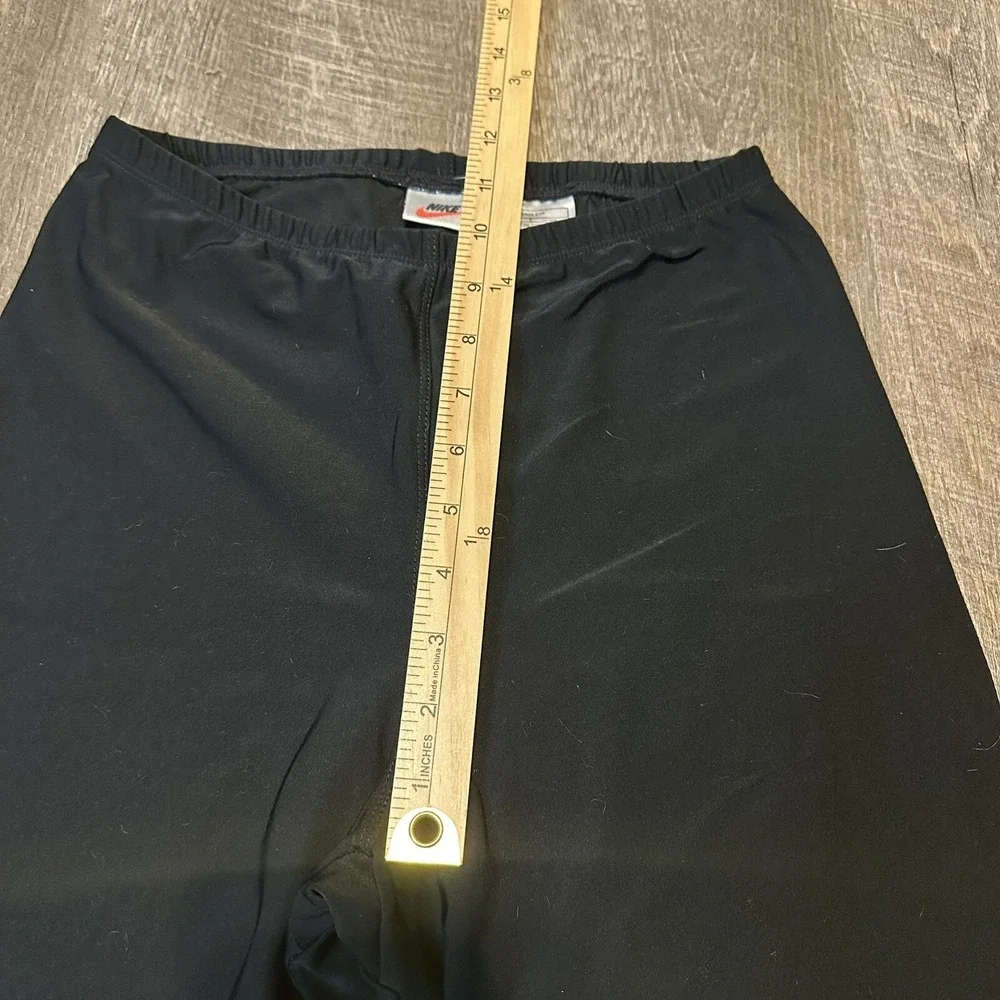 Vintage 90s Nike F.I.T Black Compression Biker Shorts Size 14 High‎ Waist